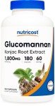 Nutricost Glucomannan Capsules - Natural Fiber, Non-GMO, Gluten-Free