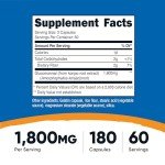 Nutricost Glucomannan Capsules - Natural Fiber, Non-GMO, Gluten-Free