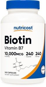 Nutricost Biotin 10,000mcg Vitamin Supplement, 240 Capsules - VIP Smart Shopper