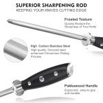 SHAN ZU 7-Piece Damascus Kitchen Knife Set