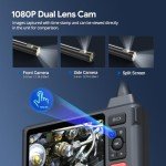 DEPSTECH Dual Lens Endoscope Camera with 5" Screen