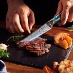 11-Piece Damascus Knife Set - Japanese Chef Collection