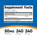 Nutricost DHEA 50mg - 240 Capsules - VIP Smart Shopper