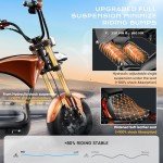eAhora M1 2 Seater 37MPH Electric Bike for Adults