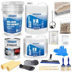 Khaki ArmorPoxy Garage Epoxy Floor Coating Kit