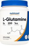 Nutricost L-Glutamine Powder 1 KG - Unflavored, VIP