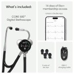 Eko CORE 500™ Digital Stethoscope - Silver Chestpiece