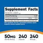 240 Zinc Picolinate Capsules - Vegetarian, Non-GMO, Gluten-Free