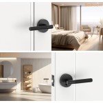 3 Pack Matte Black Interior Privacy Door Handles
