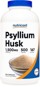 Nutricost Psyllium Husk Capsules - Non-GMO, Gluten-Free