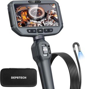 DEPSTECH 0.24in Articulated Borescope Inspection Camera, 4.92FT