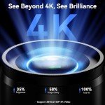 TOMLOV TM4K Max 4K Digital Microscope with Ring Light