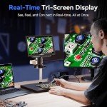 TOMLOV TM4K Max 4K Digital Microscope with Ring Light