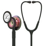 3M Littmann Classic III Stethoscope, Rainbow-Finish, 27" Black