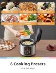COMFEE' 6-in-1 Stainless Steel Multi Cooker - 2QT