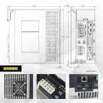 750W AC Servo Motor Kit with Brake, 3000rpm