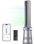 Smart Tower Fan, 45" Bladeless, 27ft/s Velocity, Alexa-Compatible