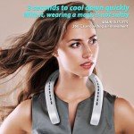 Portable Bladeless Neck Fan for VIP Shoppers, USB Rechargeable