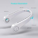 Portable Bladeless Neck Fan for VIP Shoppers, USB Rechargeable