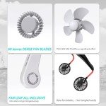 Portable Bladeless Neck Fan for VIP Shoppers, USB Rechargeable