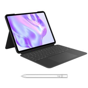 Logitech Combo Touch iPad Pro 11" Keyboard Case & Digital Pencil Silver