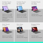 Logitech Combo Touch iPad Pro 11" Keyboard Case & Digital Pencil Silver
