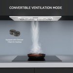 Hermitlux 30" Stainless Steel Range Hood, 3 Speed