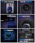 AI Auto Tracking PTZ Camera Kit + Controller