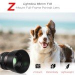 Lightdow 85mm F1.8 Telephoto Lens for Nikon Mirrorless