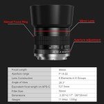 Lightdow 85mm F1.8 Telephoto Lens for Nikon Mirrorless