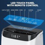 12,000 BTU Portable AC for Large Spaces with Remote