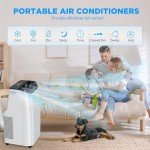 12,000 BTU Portable AC for Large Spaces with Remote