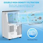 12,000 BTU Portable AC for Large Spaces with Remote