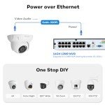 16CH 4K NVR PoE Security Camera System Bundle