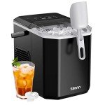 Silonn Portable Ice Maker - Self-Cleaning, 9 Cubes/6 Mins