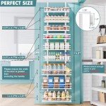 9-Tier Eastherry Over The Door Pantry Organizer (White)