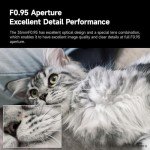 35mm F0.95 Prime Lens for Panasonic LUMIX/Olympus Cameras