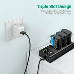 3-Pack Battery & Charger for Canon EOS Cameras