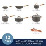 Rachael Ray Cucina 12-Piece Nonstick Cookware Set