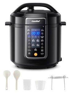 COMFEE 9-in-1 Electric Pressure Cooker Multifunction 6 Quart