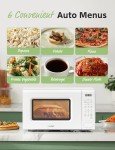Retro Microwave with Fast Cooking and 11 Power Levels