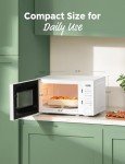 Retro Microwave with Fast Cooking and 11 Power Levels