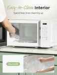 Retro Microwave with Fast Cooking and 11 Power Levels