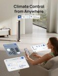 Smart Tower Fan with Voice Control, 120° Oscillation