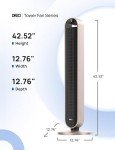 Smart Tower Fan with Voice Control, 120° Oscillation