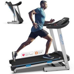 Smart Incline Treadmill with Music Player, Coaching