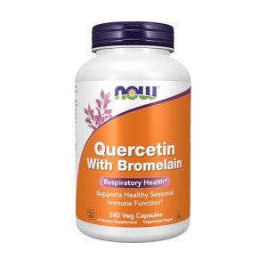NOW Supplements, Quercetin with Bromelain, Balanced Immune System*, 240 Veg Capsules