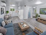 Eco-Friendly Prefab Tiny Home: Bedroom, Kitchen, Bath, Rooms