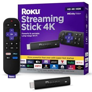 Roku Streaming Stick 4K | Device with Voice Remote