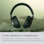 B&W Px8 Wireless Over-Ear Headphones, Advanced Noise Cancellation